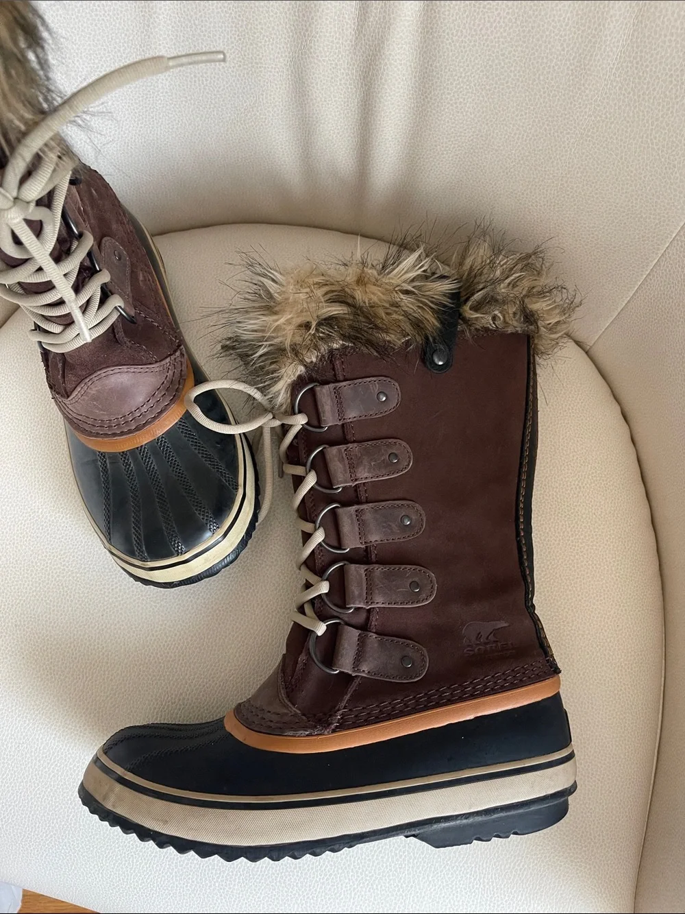 Sorel Joan of Arctic Tall Winter Boots Womens Fur Trim & Waterproof